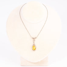 Load image into Gallery viewer, Yellow Sapphire and Diamond Pendant Corrigan Jewels