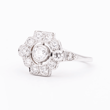 Load image into Gallery viewer, Diamond Halo Ring White Gold
